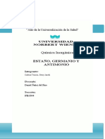 Monografia de Estaño Antimonio y Germanio