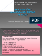 1 - Organización y Estructura de Los SS. - Dra. Comedi