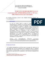 De La Transicion Demografica A La Transicion Epidemiologica en La Provincia Guantanamo