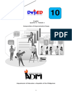 English Quarter 3 - Module 1 Composition of Argumentative Essay