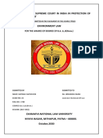 The Role of Supreme Court in India in Protection of Environment