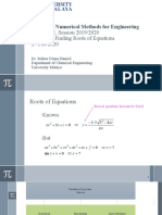 KIL1005: Numerical Methods For Engineering