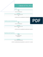 Planilla de Excel para El Calculo de La Tna Tea y Distintos Tipos de Te