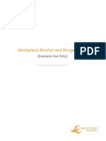 Workplace Alcohol and Drugs Policy: (Example Use Only)