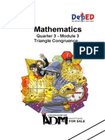 Mathematics: Quarter 3 - Module 3 Triangle Congruence