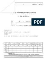 Computerised System Validation 计算机系统验证: SOP No./编号: SOP01809/01 Page No./页码: Page 1 of 11