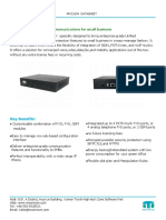 Enterprise-Grade Unified Communications For Small Business: Muc1004 Datasheet