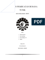 Format Laporan Pembuatan Busana