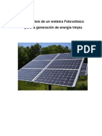 Análisis de Un Sistema Fotovoltaico