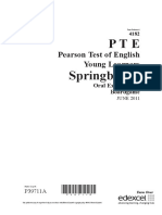 PTE Springboard: Pearson Test of English Young Learners