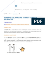 SS3 Physics MAGNETIC FIELD AROUND CURRENT CARRYING CONDUCTOR