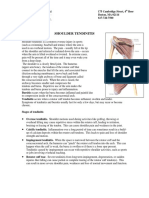 Rehabilitation Protocol For Shoulder Tendinitis