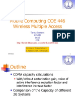 Mobile Computing COE 446 Wireless Multiple Access: Tarek Sheltami Kfupm Ccse COE