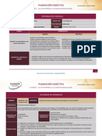 Planificación Didáctica Unidad 1. La Criminalística y Los Actores Del Proceso