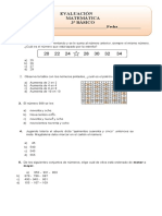 Evaluacion Final Matematica 3° Básico