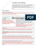 Microbiologist: 3.1.5 Isolation & Gram Staining