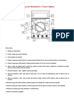 PDF Manual Manejo de Multimetro Digital DD