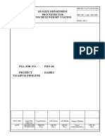 PLL Job No. PIIN-01 Project Dahej Vijaipur Pipeline: Quality Department Procedure For Concrete Weight Coating