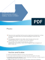 Scalars and Vectors Fundamentals of Physics Halliday, Resnick & Walker