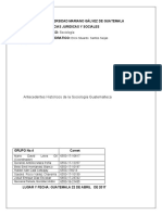 Antecedentes Históricos de La Sociología Guatemalteca