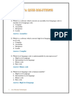 Java Quiz Solutions-1