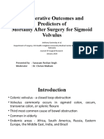 Sigmoid Volvulus Perioperatuve Outcomes