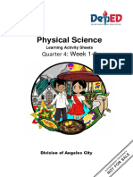 Physical Science: Quarter 4: Week 1-8