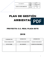 Plan de Gestión Ambiental (2018)