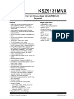 KSZ9131MNX: Gigabit Ethernet Transceiver With GMII/MII Support