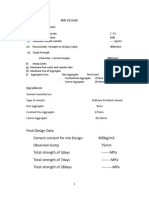 Mix Design Specification Requirements (A) Class of Concrete C-30