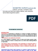 Module 1:tacheometric Survey