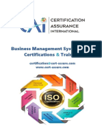 Certification Assurance Intl - ISO Certification Services