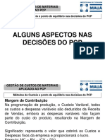 PCP 2 Pto de Equilíbrio e Decisões Do PCP