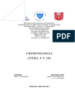 Criminologia Temas 9 y 10 Usm