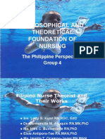 Philosophical and Theoretical Foundation of Nursing: The Philippine Perspective Group 4