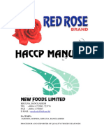 Haccp Manual: New Foods Limited