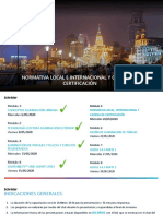 Normativa Local e Internacional y Cadena de Certificación