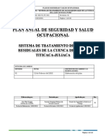 Plan Anual de Seguridad y Salud Ocupacional Igc SRL - Puno