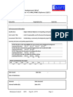 Assignment Brief BTEC Level 4-5 HNC/HND Diploma (QCF) : To Be Filled by The Student