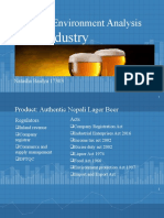 Business Environment Analysis: Beer Industry