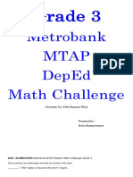 Metrobank Mtap Deped Math Challenge: Grade 3