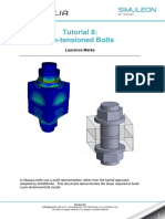 Tutorial 8: Pre-Tensioned Bolts: Laurence Marks