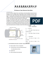 GLP-TDS-100 Clamp On Type Ultrasonic Flow Meter: Working Principle