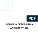 Memoria Discriptiva Arquitectura B&D