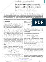 The Frobenius Method For Solving Ordinary Differential Equation With Coefficient Variable