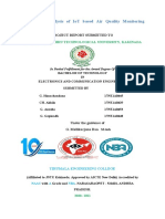 Design and Analysis of IoT Based Air Quality Monitoring System Document