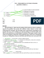 ORAL COMMUNICATION (Fundamentals of Public Speaking)