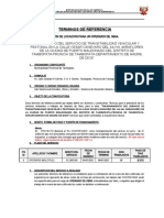 Terminos de Referencia Operario