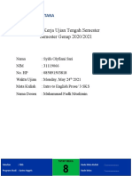 UTS Intro To Engl Prose - Syifa Olyfiani Sari