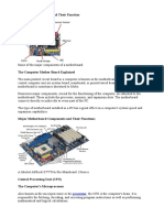 Parts of A Motherboard and Their Function